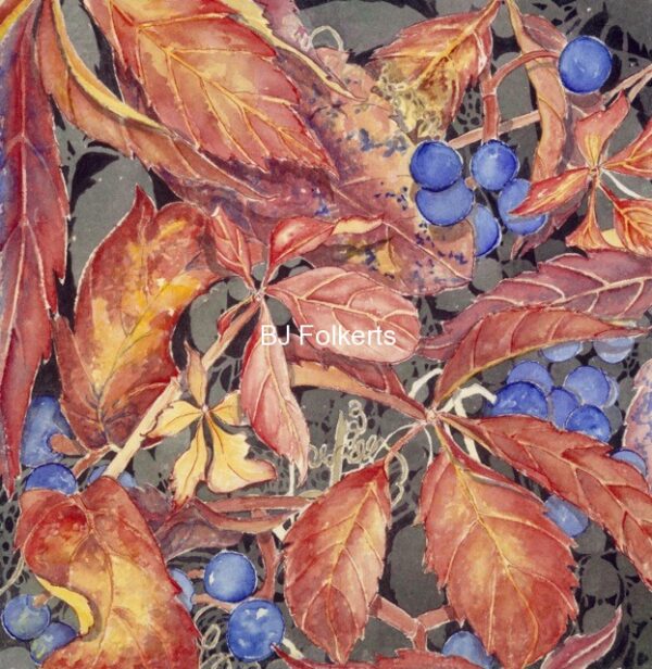 FALL FOLIAGE/ BLUE BERRIES